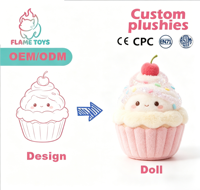 Peluche personnalisée professionnelle en forme de gâteau à la crème, mascotte de dessin animé, animal, fruit, aliment, figurine en peluche, cadeau promotionnel de marque, superbe
