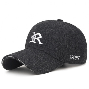 Gorra de béisbol bordada para hombre y mujer, tapa dura sencilla y versátil, letra R tridimensional, ala curva, cuadros de leopardo - Product Image 4