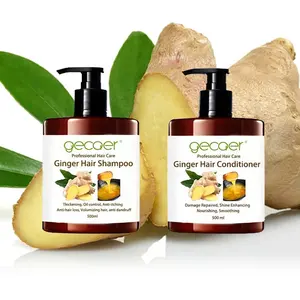 Organic Hair Care Oil Control Ginger Hair Shampoo and Conditioner Private Label Anti-dandruff Loss Ginger Hair Shampoo Unisex