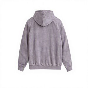 เสื้อฮู้ดซิปผู้ชายไซส์ใหญ่ ผ้าฝ้าย 100% สไตล์วินเทจฟอกสี  รับผลิตตามแบบ พร้อมปักโลโก้  ขายส่งสินค้าใหม่ - Product Image 4