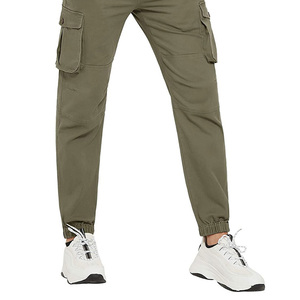 กางเกงคาร์โก้ผ้าแคนวาสสำหรับผู้ชายคุณภาพสูง น้ำหนักเบา สวมใส่สบาย เหมาะสำหรับกิจกรรมกลางแจ้ง พิมพ์โลโก้ตามสั่งจาก GAF Wholesale - Product Image 4