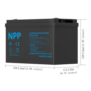 3000 Times Deep Cycle 12V Lifepo4 Battery Pack Lipo4 12V 50ah 100ah 200ah 300ah Solar Lithium Iron Ion Phosphate Battery