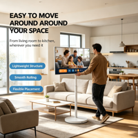 Grosir OEM Layar Sentuh Mobile Floor Standing dan Layar Pintar Android yang Dapat Diputar, Cocok untuk Proyek Komersial