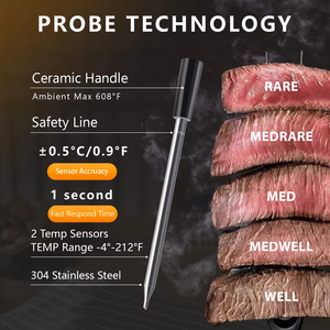 Termómetro Digital Inteligente de Acero Inoxidable con Bluetooth para Carne, para Barbacoa, Horno, Parrilla, Ahumador, Estufa y Asador - Product Image 6