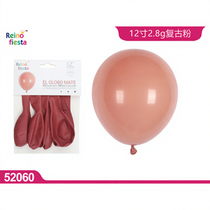 12 pouces rétro rose mat ballons 6 pièces Pack épais décorations de fête fournitures avec techniques d'impression pour l'obtention du diplôme fête des mères - Product Image 1