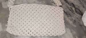 Handwoven Bohemian Crochet Flap Closure Eco Friendly Shoulder Bag Crossbody Handbag <b>Tassel</b> Clutch up 1L <b>for</b> Beach Travel Summer - Product Image 6