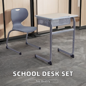 Conjunto de Escritorio y Silla Escolar de Acero Ajustable en Altura SONGYE Moderno, con 1 Año de Garantía de Fábrica China para Uso Comercial ST-0 - Product Image 2