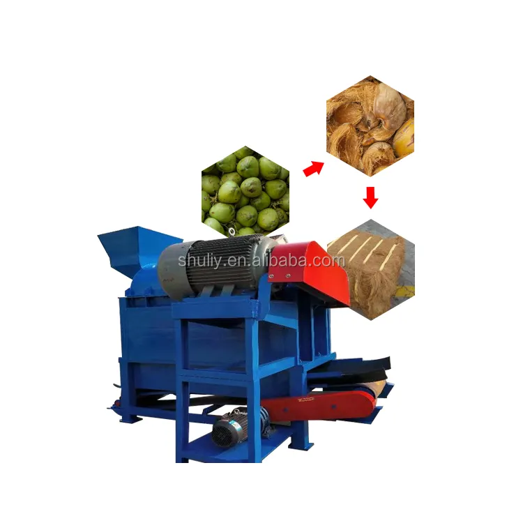 china products coconut fiber fabric coir extracting coconut fiber machine