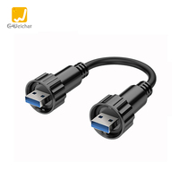 Conectores de plástico industriales a prueba de agua E-Weichat serie IP67/IP68 con conector de datos USB DE GÉNERO macho/hembra