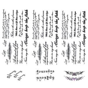 สติกเกอร์ลายสักสมุนไพรแบบกึ่งถาวร กันน้ำ สำหรับตกแต่งร่างกาย ทั้งแขน ขา และกระดูกไหปลาร้า เหมาะสำหรับทุกเพศ |   ติดทนนาน - Product Image 3