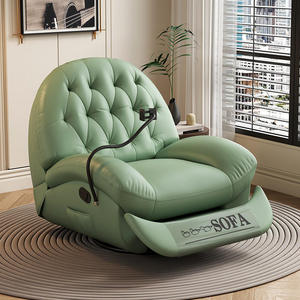 Sofá Reclinable Acolchado, Sofá Giratorio Moderno de Lujo para Sala de Estar, Sillón Reclinable Individual, Muebles para Sentarse Relajados, Silla Mecedora - Product Image 1