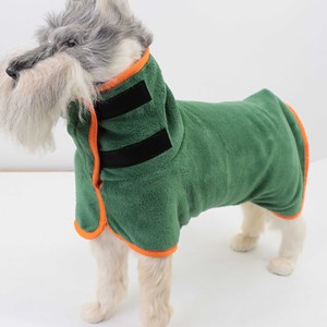 Albornoz de microfibra para perros, toalla absorbente de secado rápido para el cuidado del baño de perros - Product Image 1