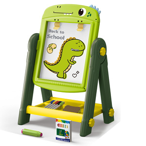 Nuevo diseño de juguetes educativos para edades tempranas para bebés, juego de tablero de <span class=keywords><strong>dibujo</strong></span> lateral, soporte de Arte de dibujos animados, juguetes educativos de pintura - Product Image 1