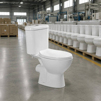 WC en céramique de haute qualité, à deux pièces, blanc, à poser au sol, économiseur d'eau, style européen, vente en gros