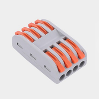 ELEWIND Connecteur de câblage automobile multifonctionnel universel série 8 broches 4-4, à raccordement rapide, pour fils souples et rigides en parallèle