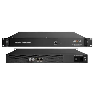 DSM2500C Analog TV Mdulator Cable TV H264 RF Modulator Analog Modulator HEVC IP to PAL NTSC Analog Modulator