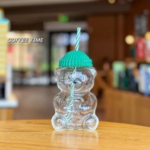 Vente en gros de tasses à café en verre borosilicate en forme d'ours, très populaires pour la maison et les cafés - Product Image 4