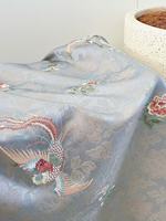 Doux Brillant Tissé Jacquard Broderie PVC Enduit Polyester Satin Dentelle Tissu Croix Dot Imprimé Teint Motifs pour Robes Sacs