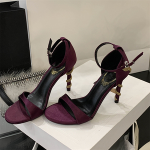 2025 Summer Women's High Heel Slippers Sexy Elegant Temperament Party Women's <b>Shoes</b> - Product Image 3