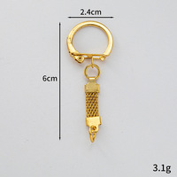 Accessoires de bijouterie : Fermoir à aile de poulet, Chaîne à maillons en forme de sangle de sable, Anneau de jonction, Fermoir électroplaqué, Chaîne de suspension en maille, Fermoir à aile de poulet, Porte-clés