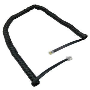 Harnais de câblage électronique professionnel RJ12 6P6C à spirale inversée, conducteurs en cuivre, isolation <span class=keywords><strong>PVC</strong></span>/PBT, indice de protection IP20, pour intérieur - Product Image 1