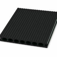 Planches de terrasse en WPC co-extrudé pour extérieur, écologiques, imperméables, ignifuges, résistantes aux intempéries, design bambou chêne, installation par clipsage