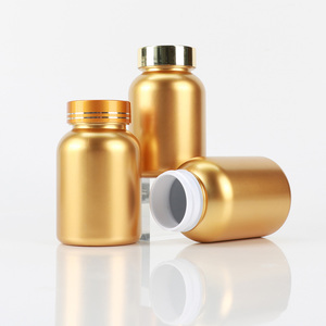 Botella de Plástico Dorada Vacía para Pastillas, Suplementos para la Salud del Corazón, Aminoácidos Esenciales, Tabletas, Cápsulas de Vitaminas, con Tapa de Rosca - Product Image 3