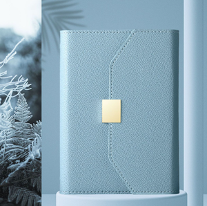 Juego de cuadernos de hojas sueltas de negocios personalizados A5 de gama alta <span class=keywords><strong>A6</strong></span> de cuero suave desmontable de alto valor se puede imprimir LOGO caja de regalo de papel - Product Image 3