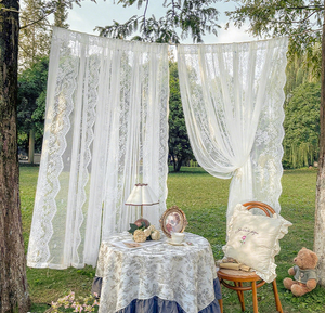 Cortinas transparentes de bolsillo con barra de estilo francés de alta calidad para decoración de dormitorio - Product Image 3