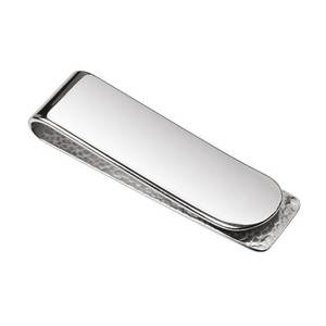 Pince à billets Wisteria en acier inoxydable finition martelée, accessoire pour homme - Product Image 1