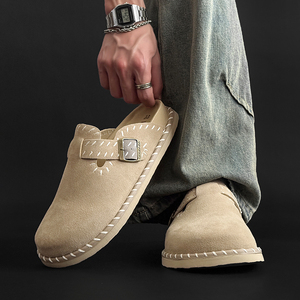 OKKO 2025 Sandalias de Plataforma con Suela Suave de Piel de Oveja y Entresuela de <span class=keywords><strong>EVA</strong></span> para Hombre y <span class=keywords><strong>Mujer</strong></span>, Nuevas, Modernas, Versátiles, Casuales, para Exteriores, Punta Cerrada - Product Image 5