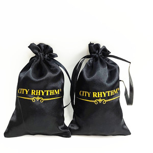 Hot Sell OEM Customizable Logo Satin <b>Drawstring</b> Jewelry <b>Pouch</b> High Quality Gift Promotions Jewelry <b>Pouch</b> Wig Dust Bag - Product Image 2