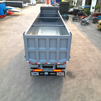 Remorque benne basculante hydraulique en U à 5 essieux personnalisée de 100 tonnes pour le transport lourd de minerai, de sable, de gravier et de terrassement dans le secteur minier et de la construction