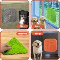 Tapis de léchage pour animaux de compagnie en gel de silicone anti-étouffement, gamelle à alimentation lente pour chien