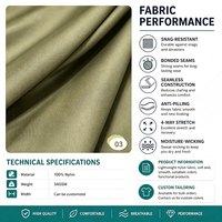 Service OEM ODM de tissu en nylon personnalisé, textile en nylon tissé haute résistance, couleur, largeur et poids personnalisés, revêtement hydrofuge