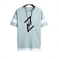 Ensemble de T-shirts d'été décontractés respirants en tricot pour hommes et adolescents, grandes tailles, en stock, vente en gros Fesho Wear