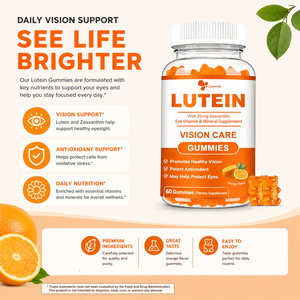 Gomitas de Luteína con Zeaxantina Fórmula OEM, Suplemento de 60 Gomitas, Ayuda a Proteger la Vista, Gomitas de Vitaminas Antioxidantes Potentes - Product Image 3