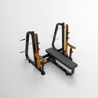 Nuevo Banco Plano Estable para Ejercicios de Pecho y Sentadillas con Barra de Acero Ajustable para Entrenamiento de Fuerza, Directo de Fábrica