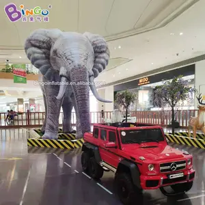 नई आगमन यथार्थवादी चिड़ियाघर हाथी मॉडल के लिए inflatable सिमुलेशन पशु खिलौने सजावट