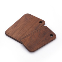 Planche à découper carrée en bois de style japonais, mini, portable, pour le camping, accessoires de boîte à lunch, 1 cm d'épaisseur, durable