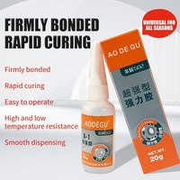 AODEGU A1-20g usine directe forte adhésif à séchage rapide forte séchage rapide métal PVC faible blanc adhésif fort