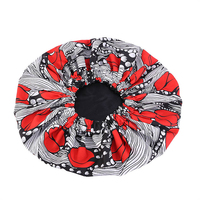 Chaud grande taille femmes Satin doublé imprimé africain Bonnet Double couche réversible Ankara Bonnets