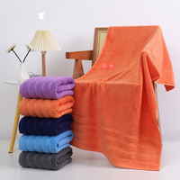 Directe usine Ensembles de serviettes de bain en coton biologique imprimé pour la maison pur bon marché avec logo personnalisé