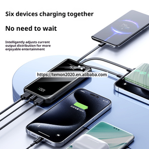 Batería Externa Ultra Delgada de Alta Capacidad de 10000 mAh con Salida USB Dual Integrada y Tipo-C, Carga Rápida PD de 22.5 W, Pantalla Digital LED - Product Image 4