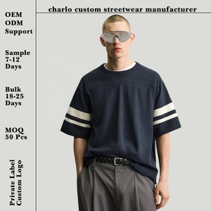 T-<span class=keywords><strong>shirt</strong></span> sportiva da uomo in cotone pesante, personalizzabile con logo, modello boxy, estiva, tinta unita, per uomo, all'ingrosso dal produttore - Product Image 1