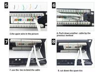 Panel Patch Baja LIYUAN LY-PP5-07/LY-PP6-07 19 inci 1U UTP Cat5e dengan Krone&110 DUAL IDC dan 24/48 Port untuk Aplikasi Jaringan