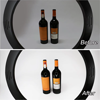 Lampu Ring swafoto LED 2.1m, dudukan Tripod pengendali jarak jauh plastik untuk Studio, Makeup, lampu Video, penggunaan grosir 10 inci