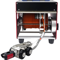 Robot d'inspection de canalisations miniature avec tête de caméra HD repositionnable pour 90 degrés °   Courbures dans les tuyaux étroits