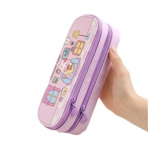 Trousse à crayons minimaliste de grande capacité, double couche, de haute qualité, idéale pour les étudiants, parfaite pour le début de l'année scolaire. - Product Image 5