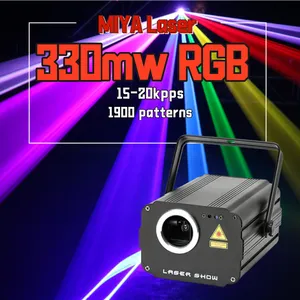 RGRB Hypnotic Aurora Laser Effect Mixed Blue LED Background Projector Light Remote Music Auto For DJ Party Show Stage Lighting